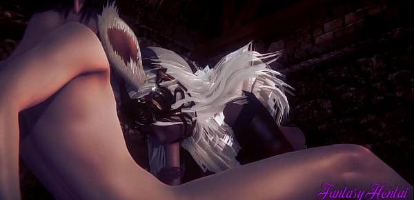  Final Fantasy XIV Hentai 3D - Fran Having blowjob and fucked with cum in her mouth and pussy - Anime Porn Video